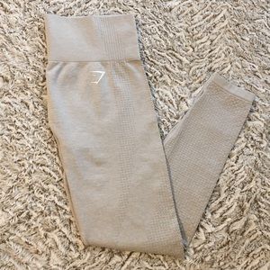 Gymshark Leggings Vital Seamless Light Grey Marl